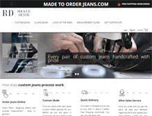 Tablet Screenshot of madetoorderjeans.com